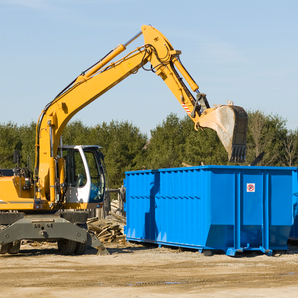 what size residential dumpster rentals are available in Hazlehurst Georgia